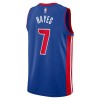 Dres Detroit Pistons Killian Hayes 7 Nike 2022-23 Icon Edition Plava Swingman